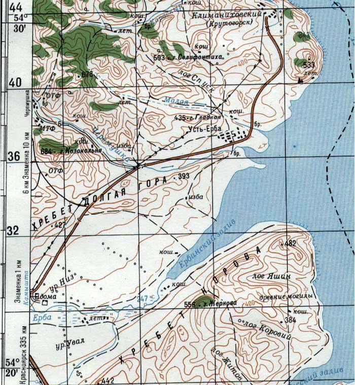 Краснотуранск карта красноярского края