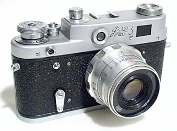 Фотокамера «ФЭД-3» с объективом «Индустар-26М»