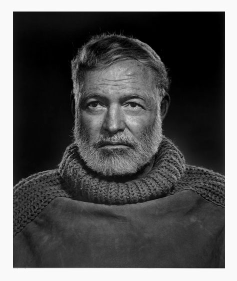 Великий писатель Эрнест Хеменгуэй (Ernest Hemingway), 1957